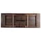 Flash Furniture Rectangle 40 in W, 108 in L, 30 in H, Pine Wood, Pinus Glabra, Steel, Mahogany XA-F-108X40-MG-GG - alternate 7